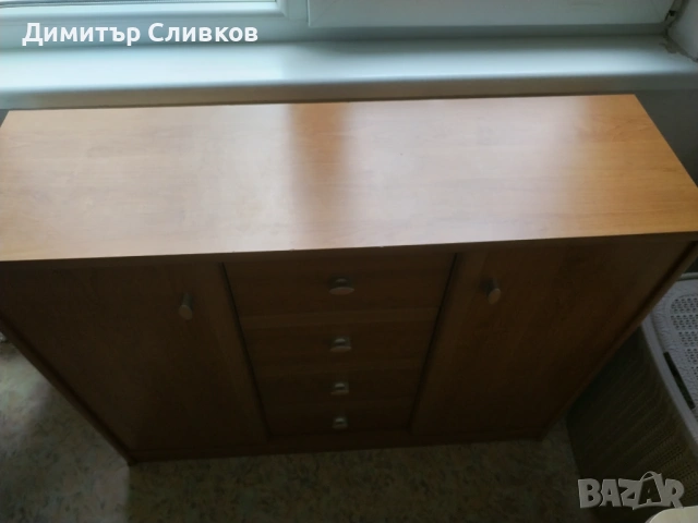Шкаф Скрин 110x34x86см - д/ш/в, снимка 4 - Шкафове - 54493262