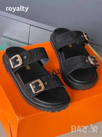 Louis Vuitton Нови Дамски Чехли Различни Цветове Луи Витон , снимка 3 - Чехли - 55082943