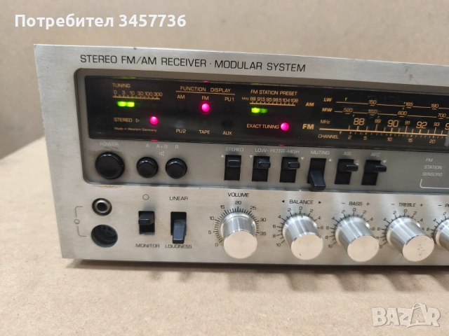 Стерео Ресивър Telefunken TR 500, снимка 3 - Ресийвъри, усилватели, смесителни пултове - 55033882