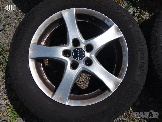 4бр. джанти Borbet 5x112 с гуми 205/60R16 Continental , снимка 7 - Гуми и джанти - 54540002