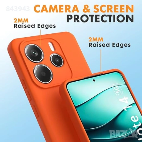 Кейс за Xiaomi Redmi Note 14 4G-5G , снимка 3 - Резервни части за телефони - 54652941
