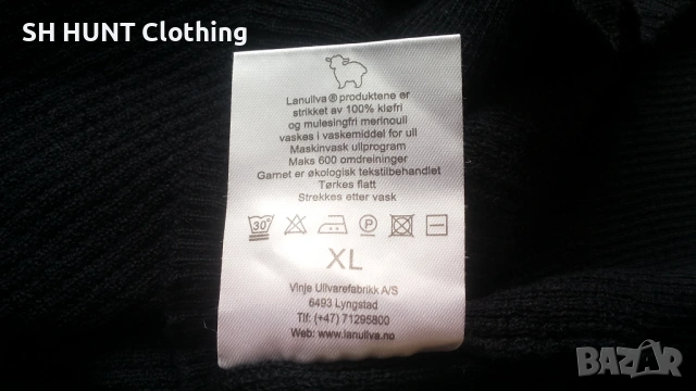 LANULLVA Hustadvika 2.0 Wool Sweater Half Zip 100% Merino Wool размер L / XL термо блуза - 2476, снимка 13 - Пуловери - 54160685