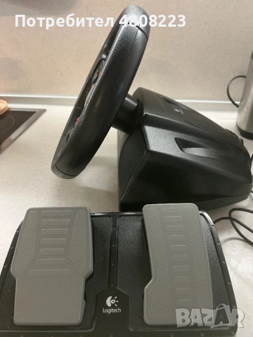 Волан и педали Logitech Formula, снимка 3 - Джойстици и геймпадове - 54596154
