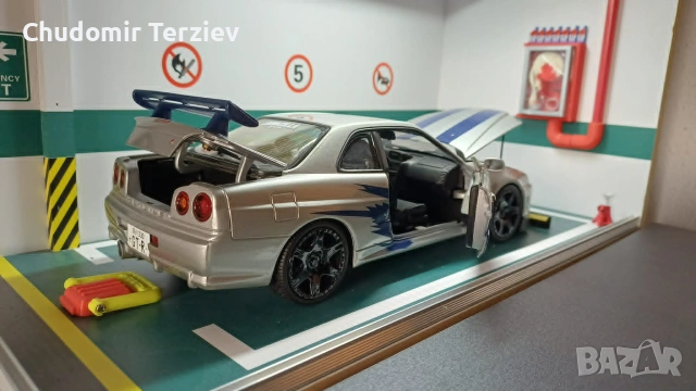 Мащабни модели коли 1:18 / GT-SPIRIT Ford Mustang GTD / MOTORMAX Nissan Skyline R34, снимка 3 - Колекции - 54911522