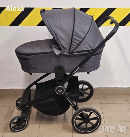 Бебешка количка 2в1 Muuvo Quick 4.0 Iron Graphite Отлично състояние, снимка 11 - Детски колички - 53696536