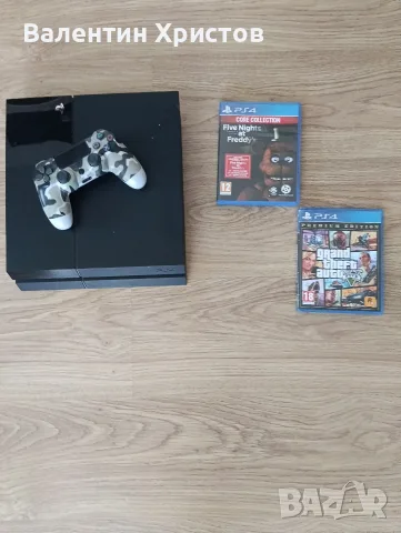 PS4 FAT EDITION + 1 Оригинален контролер + 2 ТОП игри 1TB (1000GB) памет 