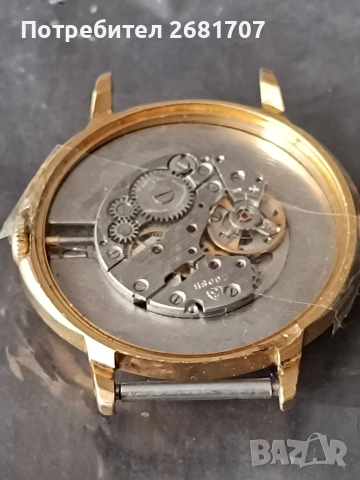 позлатен часовник Zaria , снимка 3 - Мъжки - 54240111