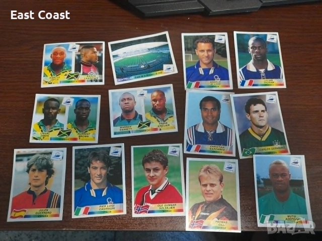 Голям лот емблеми и стикери/отрезки Panini Световно 94-та и 98-ма, Европейско 96-та, снимка 15 - Фен артикули - 54995647