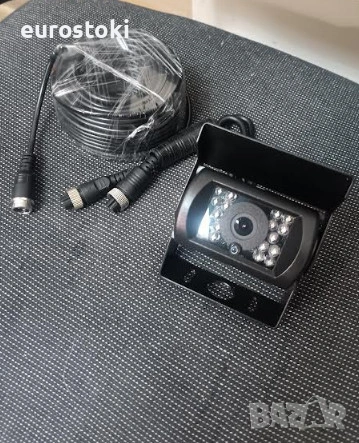 Камера за задно виждане, четири пина, камера 4 pin за заден ход, 12V 24V волта, кабел 15 метра, снимка 7 - Аксесоари и консумативи - 54487727