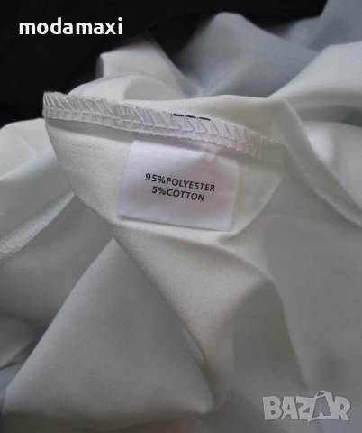 4XL Нова дълга черно-бяла рокля  , снимка 6 - Рокли - 54827513