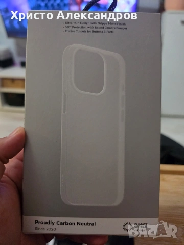 Оригинален чисто нов кейс Nomad Super Slim Case за iPhone 15 Pro (Carbide) – Ултра тънък #63 , снимка 2 - Калъфи, кейсове - 54634796