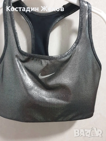 Ново. Дамско оригинално бюстие Nike Swoosh Icon Clash Shimmer Sports Bra , снимка 5 - Корсети, бюстиета, топове - 55072810