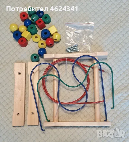 Дървен лабиринт Mula Ikea, снимка 2 - Образователни игри - 55467209
