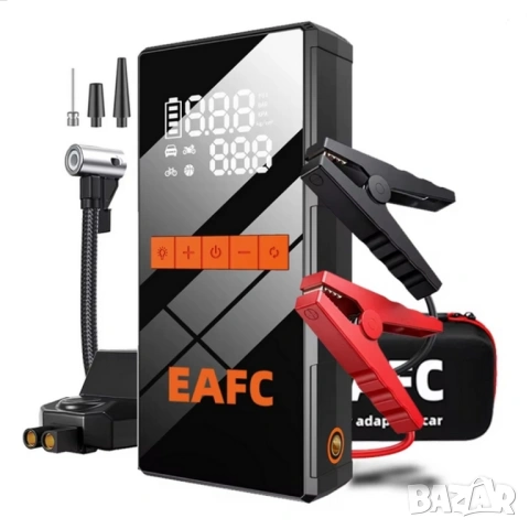 4в1 - Jump Starter (бичѐ), Power Bank със 150 PSI компресор и LED фенер , снимка 3 - Аксесоари и консумативи - 54717962