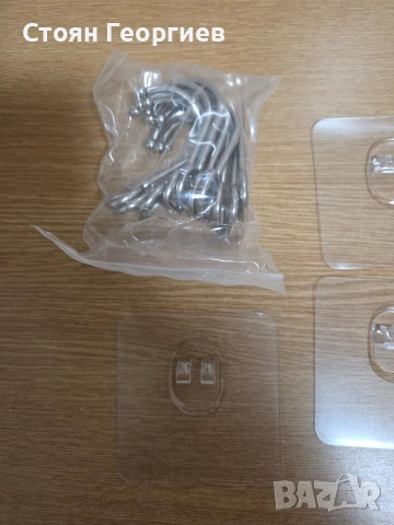 Комплект от 20 броя прозрачни самозалепващи се куки, снимка 2 - Други стоки за дома - 54181933