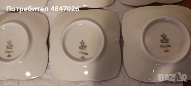 Порцеланови чинийки Alka Kunst Bavaria 6бр, снимка 11 - Колекции - 54857582
