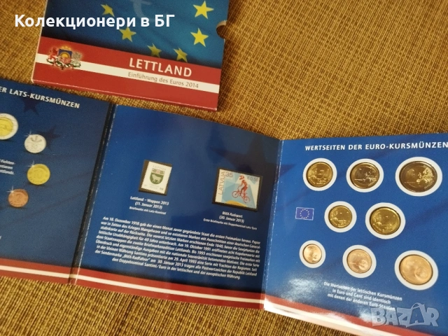ОФИЦИАЛЕН БАНКОВ ЕВРО СЕТ ОТ ЛАТВИЯ 2014 ГОДИНА, снимка 6 - Нумизматика и бонистика - 54748015