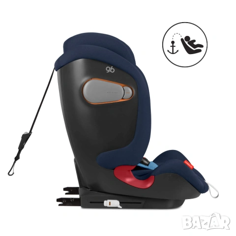 Детско столче за кола Cybex GB Gold Everna-Fix / Cybex Group 1/2/3 ISOFIX 9–36 кг Night Blue [НОВО], снимка 6 - Столчета за кола и колело - 54948946