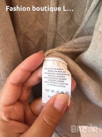 Нова дълга жилетка с джобове размер L / XL състав 55% памук 25% кашмир 10% вълна 10% еластант ❤️❤️❤️, снимка 7 - Жилетки - 54314761