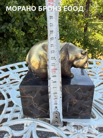Масивна бронзова скулптура на мечка – френска арт пластика (L'Art Bronze), снимка 7 - Антикварни и старинни предмети - 54960537