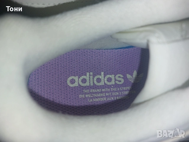 ADIDAS Оригинал Нови Дамски Маратонки Изцяло от Естествена Кожа 39/40, снимка 5 - Маратонки - 54974036