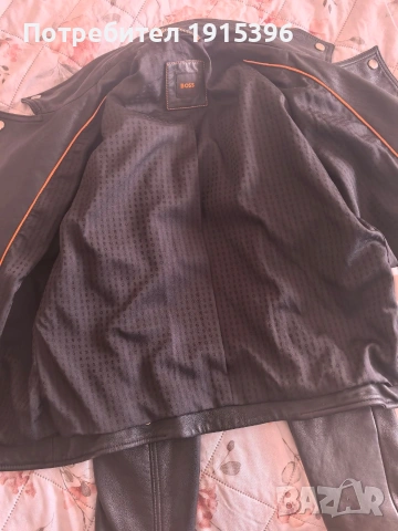 Естествена кожа дамско яке на BOSS, снимка 2 - Якета - 53969625