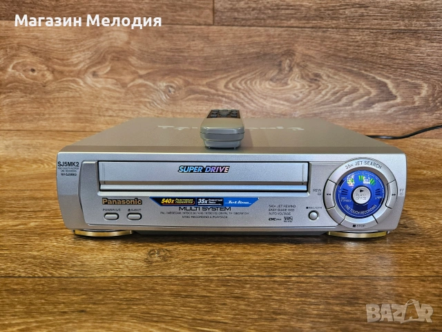 Видео Panasonic NV-SJ5MK2 с оригинално дистанционно! Топ състояние! 📼 🔥 КАТО НОВ!, снимка 3 - Плейъри, домашно кино, прожектори - 55101183