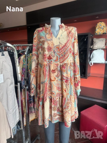 ВСИЧКО ПО 7€ ЗА БРОЙ ТУНИКИ, БЛУЗИ , ПАНТАЛОНИ, снимка 8 - Рокли - 54130574