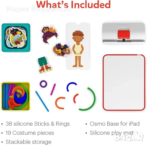 Osmo Little Genius Starter Kit Образователен STEM Комплект за iPad, снимка 5 - Образователни игри - 54533653