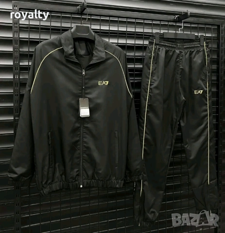 Emporio Armani Нов Черен Мъжки Екип Шушляк