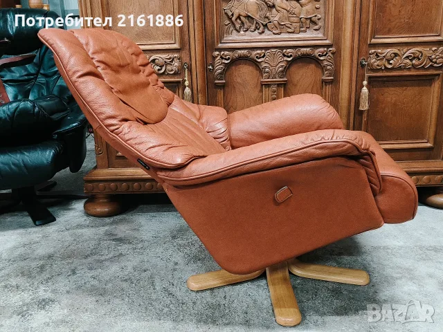 Relax кресло с отоманка 4181, снимка 3 - Дивани и мека мебел - 55625522