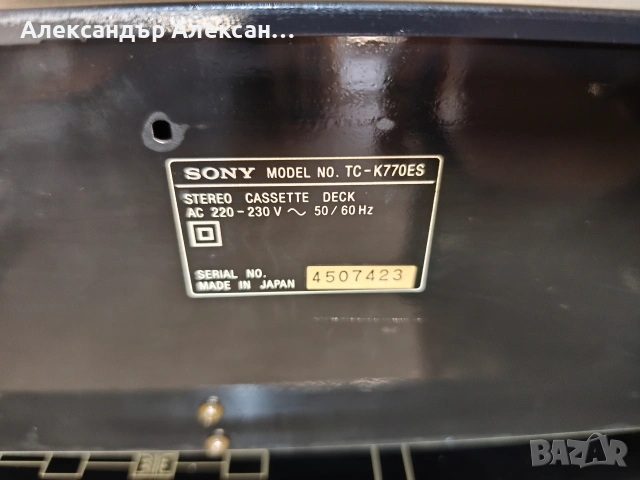 SONY TC-K770ES, снимка 7 - Декове - 54793854