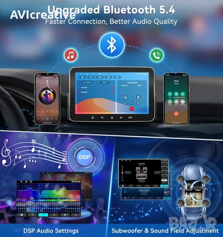 PORMIDO автомобилно радио с екран DAB+, 7-инчов 1 Din Android 13 , снимка 3 - Аксесоари и консумативи - 55160020