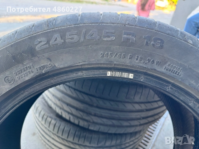 Гуми континентал 245/45/18, снимка 4 - Гуми и джанти - 54957378