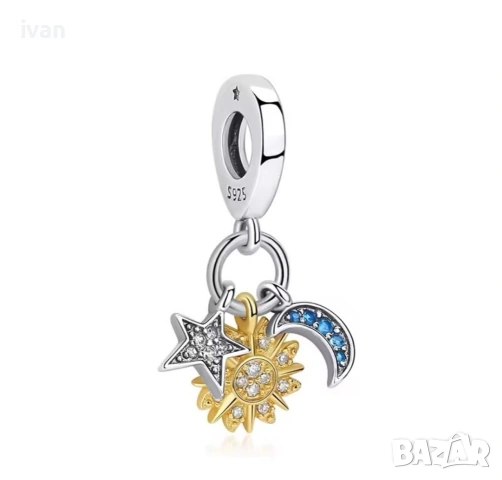 сребърна висулка за гривна 