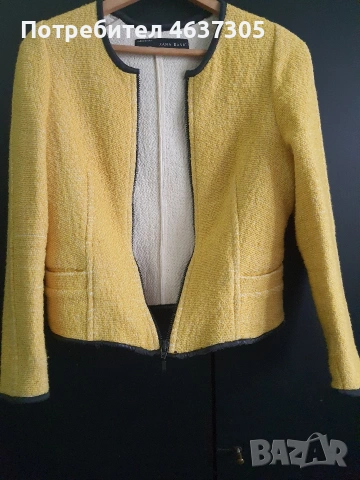 марково жълто офшциално сако, снимка 3 - Сака - 54061059