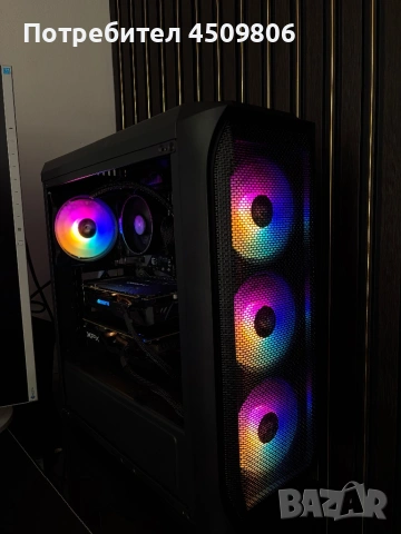 Геймърски компютър AMD Ryzen 5 2600/ RAM 16GB DDR4 HyperX/ RX 580 8Gb+ RX 570/ SSD Samsung 512GB