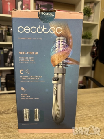 електрическа четка за коса Cecotec CeramicCare 2in1 Gyro, снимка 4 - Маши за коса - 55579914