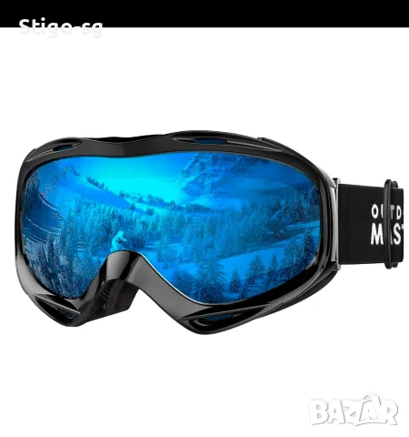 OutdoorMaster OTG ски/сноуборд очила – Нови, огледална леща + твърд калъф, снимка 2 - Зимни спортове - 55511611