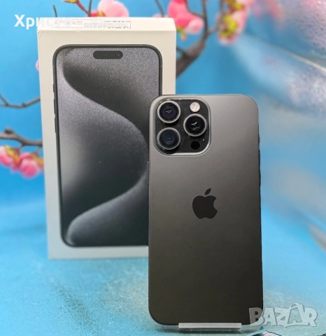 Apple iPhone 15 Pro Max, 256GB, 5G, Black Titanium  , снимка 2 - Apple iPhone - 54781699