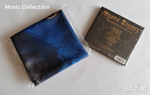GRAVE DIGGER - Exhumation (The Early Years) NEW Bundle - Digipak & Poster Flag Heavy Metal, снимка 2 - CD дискове - 54470006