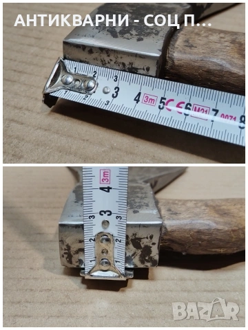 Стара Кована Немска Брадва Топор / 1 кг. / НОМЕР 1692., снимка 9 - Антикварни и старинни предмети - 54046742
