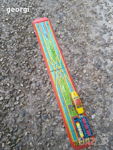 стара унгарска ламаринена играчка влакче, снимка 7 - Колекции - 53996283