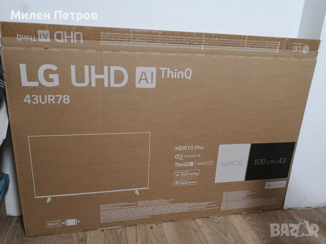 смарт телевизор LG UHD AI ThinQ 43 , снимка 3 - Телевизори - 54704058