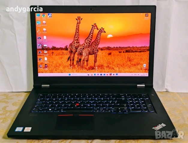  Lenovo ThinkPad P17 4K UHD 100% Adobe/Core i9-10885H/16GB RAM/512GB SSD/NVidia Quadro T2000 4GB , снимка 2 - Лаптопи за работа - 54839964