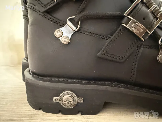 Мотористки американски боти Harley Davidson, снимка 8 - Мъжки боти - 55599315