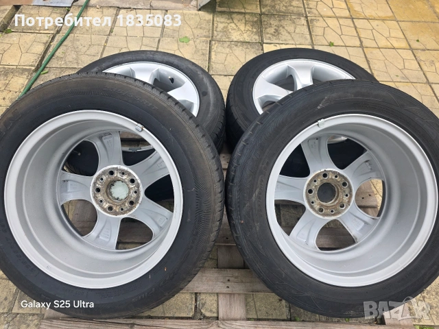 Лети джанти 17ки 5х120 BMW + летни гуми 235/55/17, снимка 8 - Гуми и джанти - 54526148
