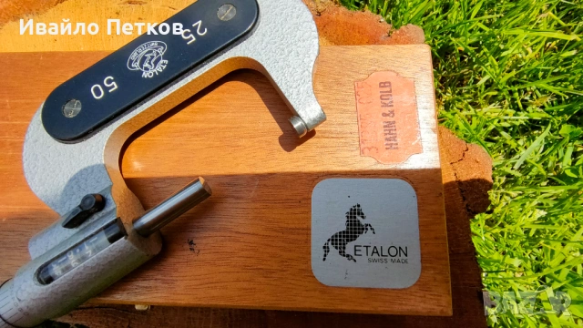 Etalon Microselect - швейцарски микрометър висок клас, снимка 3 - Други инструменти - 54667695