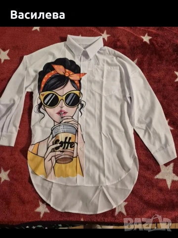Риза с принт. , снимка 2 - Ризи - 54043598