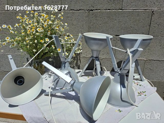 Лампи индустриални сребърно сиво, снимка 2 - Други - 54677672